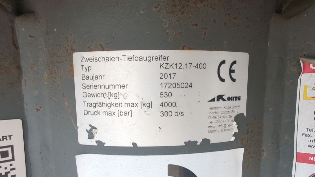 MTS-Schalengreifer 400 Starre Ausführung mit OQ65 - Bild 5
