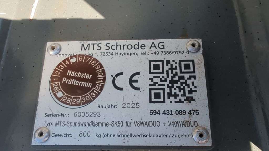 MTS-Spundwandklemme SK50 für V8WA/DUO + V10WA/DUO - Bild 5