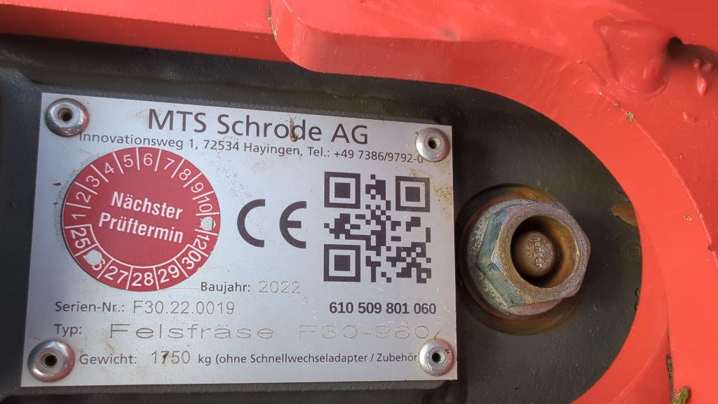 MTS-Felsfräse F30-960 Grundgerät - Bild 5