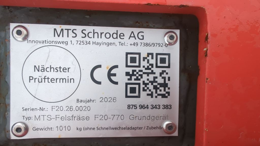 MTS-Felsfräse F20-770 Grundgerät - Bild 5