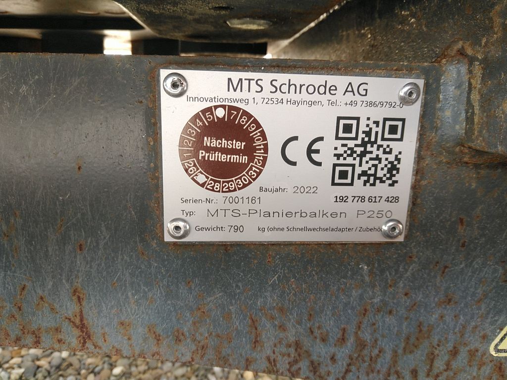 MTS-Planierbalken P250 - Bild 5