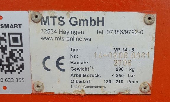 MTS-Anbauverdichter VP 14-8 X2 Drehwerk R9 - Bild 5