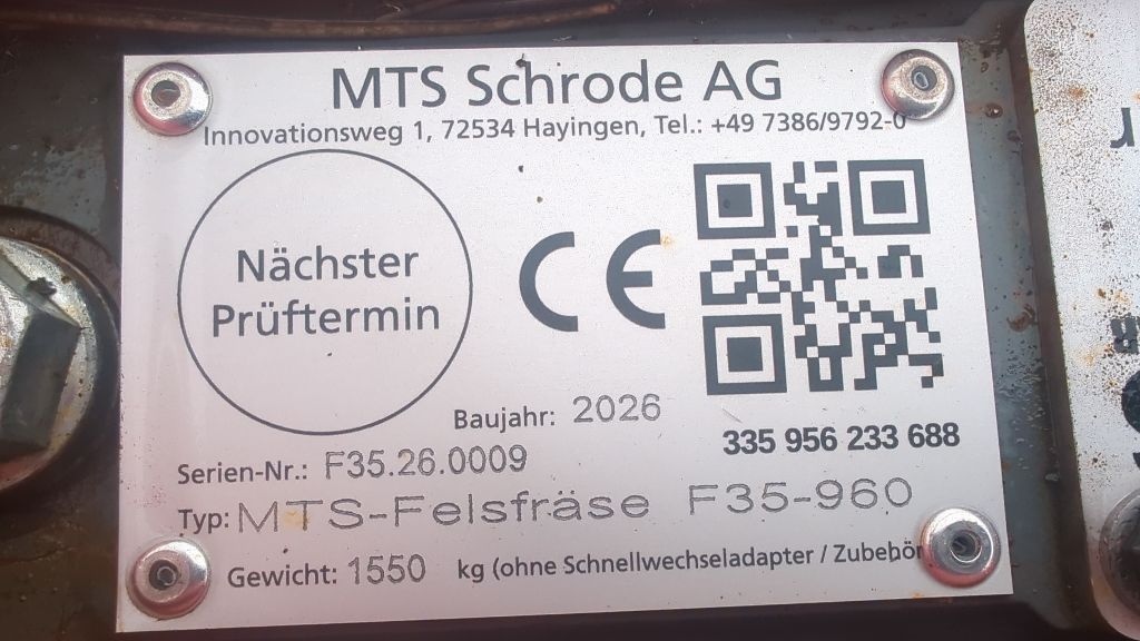 MTS-Felsfräse F35-960 Grundgerät - Bild 5